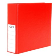 QCP Pořadač na CD/DVD malý, červený (red) - Zakladač na CD a DVD