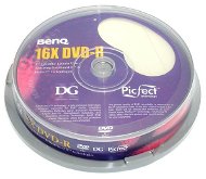 DVD-R médium BenQ 4.7GB 16x 10ks cakebox - -