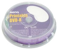 DVD-R médium BenQ Printable 4.7GB, 16x speed, balení 10ks cakebox - -