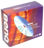 DVD+RW médium BenQ 4.7GB 4x 10ks slim krabicka - -