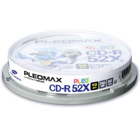 CD-R médium Samsung Pleomax 80m/700MB 52x, balení 10ks cakebox - - - Main image