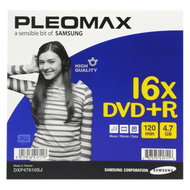 DVD+R médium Samsung Pleomax 4.7GB, 16x speed, balení v krabičce - -