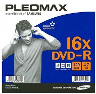 DVD-R médium Samsung Pleomax 4.7GB, 16x speed, balení v SLIM krabičce - -