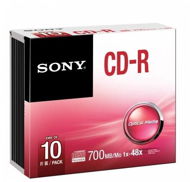 Sony CD-R Printable 10ks v SLIM krabičke - Médium