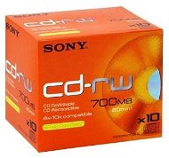 Sony CD-RW 10ks v krabičce - Médium