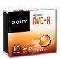 Sony DVD-R 10 ks v SLIM krabičke - Médium