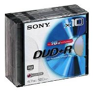 Sony DVD+R 10ks v SLIM krabičce - Média