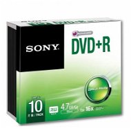 Sony DVD + R 10 ks v SLIM krabičke - Médium
