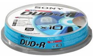 SONY DVD+R 10pcs cakebox - Media - Main image