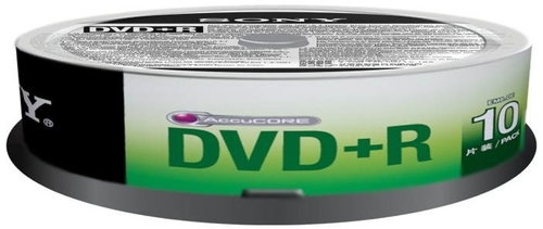 Sony DVD+R 10pcs cakebox Main image Sony DVD+R 10pcs cakebox - Media - Main image