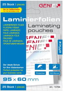 Genie 95 × 60mm - Laminating Film