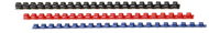 GENIE A4 6 - 12mm, Three Colours - Pack of 20 - Binding Spine