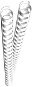 Binding Spine GENIE A4 12mm White - Pack of 25 pcs - Vazací hřbet