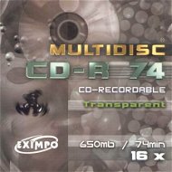 CD-R médium MULTIDISC 74minut TRANSPARENT