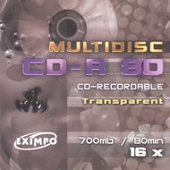 CD-R médium MULTIDISC 80minut TRANSPARENT