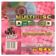 CD-R médium MULTIDISC 80minut 54x, balení v SLIM krabičce - -