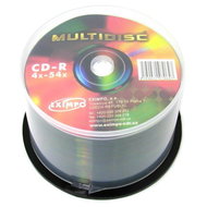 CD-R médium MULTIDISC 80minut 54x, balení 50 kusů cakebox - -