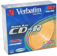 Verbatim CD-R DataLife 48x, 10pcs COLOURS in SLIM box - Media