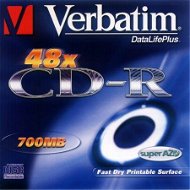 CD-R médium Verbatim Printable DataLifePLUS Super AZO 80m/700MB 48x - -