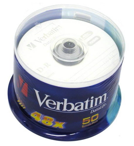 CD-R médium Verbatim DataLife Protection 80m/700MB 48x balení 50ks cakebox - - - Main image