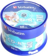 Verbatim CD-R DataLife Protection 52x, Printable 50ks cakebox - Médium