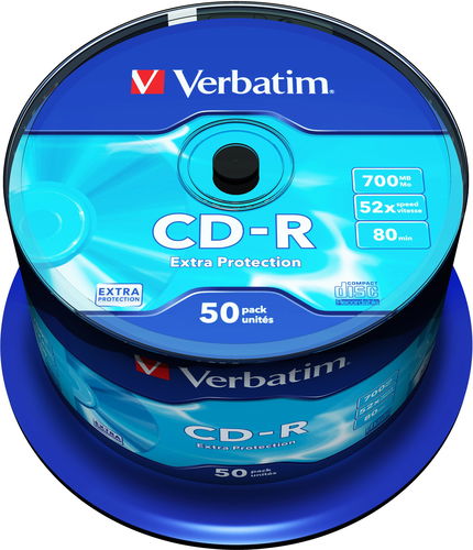 VERBATIM CD-R 700MB, 52x, spindle 50 ks - Média - Hlavní obrázek