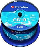 Verbatim CD-R 52x, DataLife Protection, 50 db, hengeres dobozban - Média