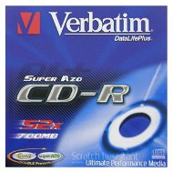 CD-R médium Verbatim DataLifePLUS Crystal Super AZO 80m/700MB 52x - -