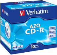 Verbatim CD-R AZO Crystal DataLifePlus 52x, 10 db egy dobozban - Média