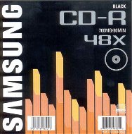 CD-R médium Samsung 80minut 48x, balení v SLIM krabičce, ČERNÉ !!! - -
