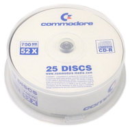 CD-R médium COMMODORE 80m/700MB 52x,  balení 25ks cakebox