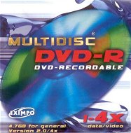 DVD-R médium MULTIDISC 4.7GB, 4x speed, v2.0, balení v krabičce - -