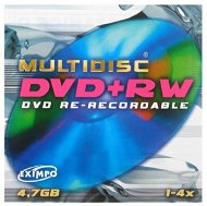 DVD+RW médium MULTIDISC 4.7GB, 4x speed, v2.0, balení v krabičce