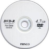 DVD-R médium PRINCO 4.7GB, 4x speed, balení bez krabičky ze spindlu