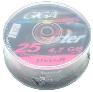 DVD-R médium GIGAMASTER 4.7GB, 4x speed, balení 25ks cakebox - -