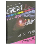 DVD+R médium GIGAMASTER 4.7GB, 4x speed, balení v DVD krabičce - -