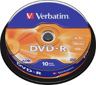 Verbatim DVD-R 16x, 10db cakebox - Média