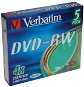 Verbatim DVD-RW 4x, SZÍNEK 5 db egy dobozban SLIM - Média