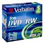 Verbatim DVD-RW 2x, MINI 8cm 5ks v SLIM krabičke - Médium