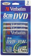 Verbatim DVD-RW 2x, MINI 8 cm 3 db egy dobozban SLIM - Média