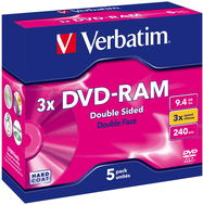 Verbatim DVD-RAM 3x, 5 Stück im Karton - Medien