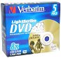 DVD+R médium Verbatim LightScribe 4,7GB 8x speed, balení 5ks v krabičce - -