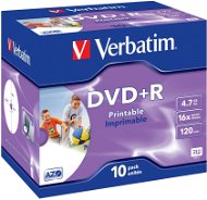 Verbatim DVD+R 16x, Printable 10db-os csomagolás - Média