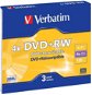 Verbatim DVD + RW 4x, 3db SLIM dobozban - Média