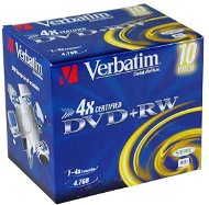 Verbatim DVD + RW 4x, 10ks v krabičke - Médium