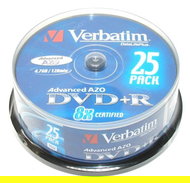 DVD+R médium Verbatim 4,7GB 8x speed, balení 25ks cakebox - -