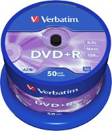 Média VERBATIM DVD+R AZO 4,7GB, 16x, spindle 50 ks - Média