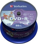 Verbatim DVD+R 16x, Printable 50ks cakebox ID Brand - Médium