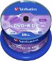 Verbatim DVD + R 8x, Dual Layer, 50pcs cakebox - Media