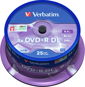 VERBATIM DVD + R 8.5GB 8x DoubleLayer MATT SILVER spindle 25pck - Media